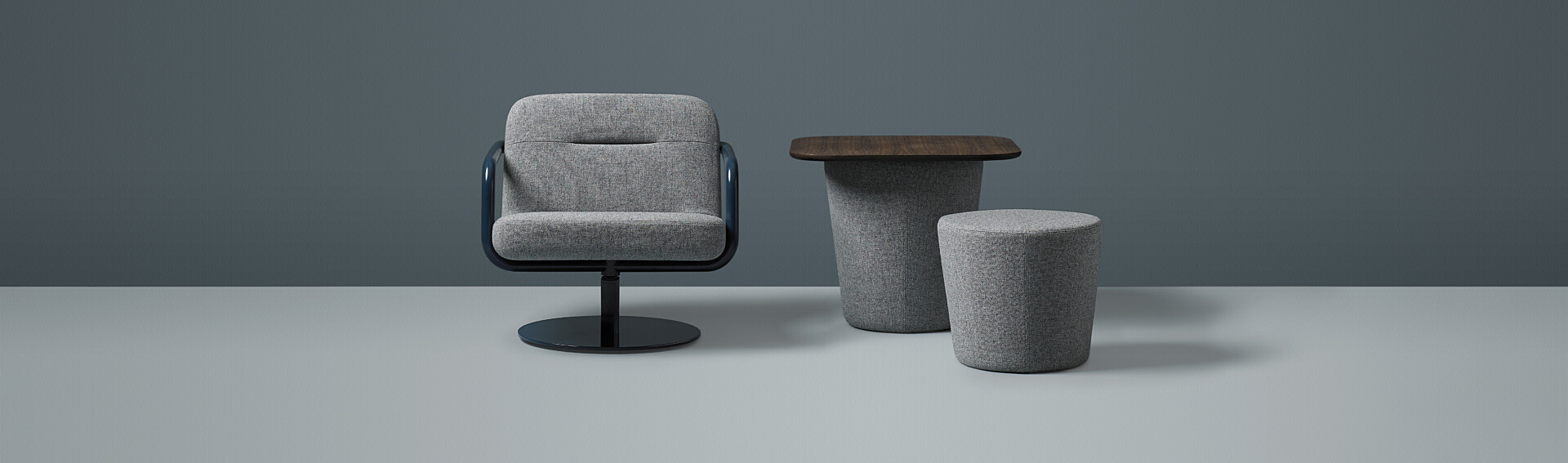 Chroma swivel blue gray memo40623 wide