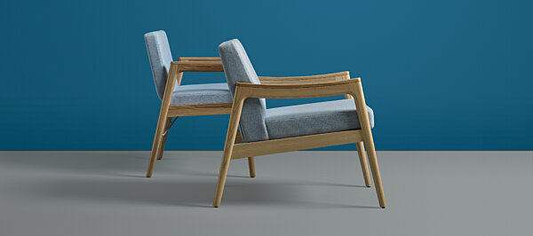 Prose Lounge and Plus Chair - Clear over Ash