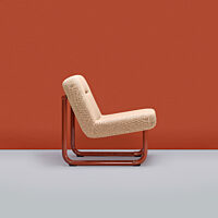 Chroma Armless Lounge - Copper Red Matte