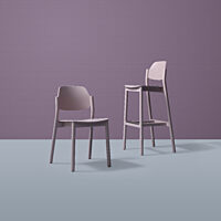 April - Pink Chair and Bar Stool