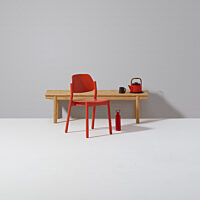 April - Red Chair with Maru