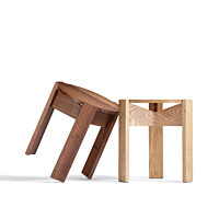 Kino Stool - Ash and Walnut