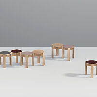 Kino Stool - Mixed Forbo colors ensemble