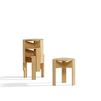 Kino Stool - Single & 3-Stack, Ash