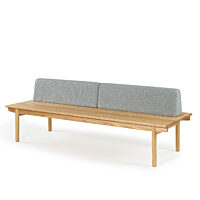 Maru Five Slat Bench - Ash, Bolsters