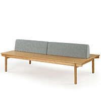 Maru Seven Slat Bench - Ash, Bolsters