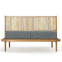 Maru Seven Slat Bench - Ash, Bolsters, Pads, Partition