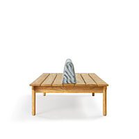 Maru Seven Slat Bench - Ash, Bolster