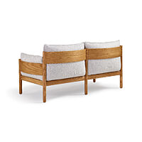 Rolo Loveseat - White, Ash