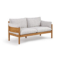 Rolo Loveseat - White, Ash