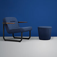 Chroma Lounge and Ottoman