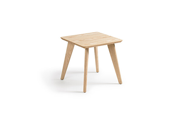 Prose Free-Standing End Table - Clear over Ash