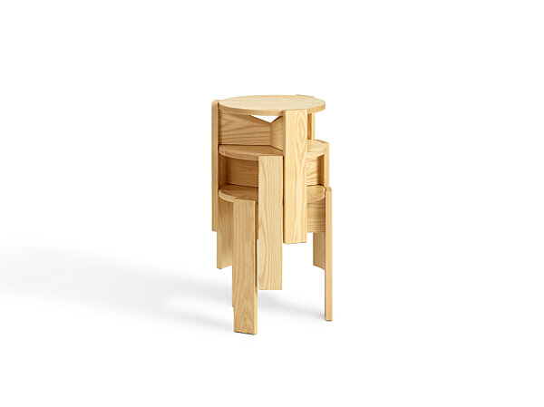 Kino Stool - 3-Stack, Ash