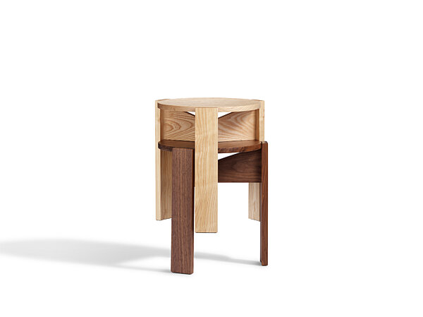 Kino Stool - Ash and Walnut