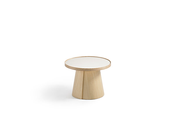 Penna Small Round Table - Clear over Ash