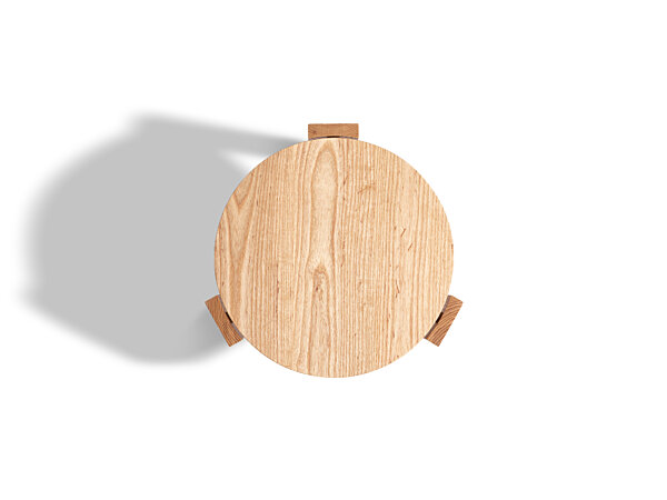 Kino Stool - Top Detail, Ash