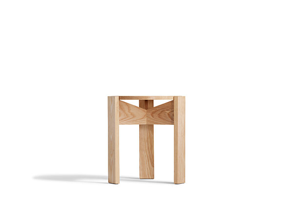 Kino Stool - Clear over Ash