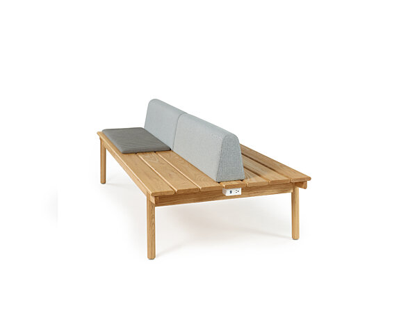 Maru Seven Slat Bench - Ash, Bolsters, Pads, Power
