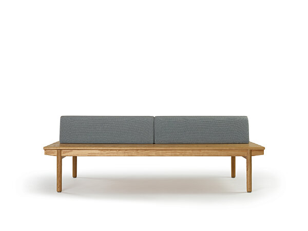 Maru Seven Slat Bench - Ash, Bolsters