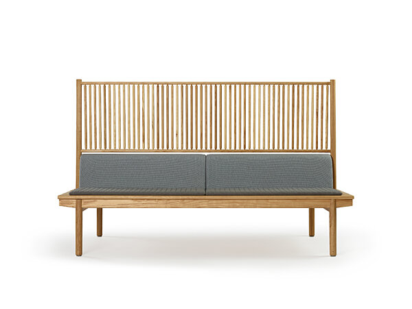 Maru Seven Slat Bench - Ash, Bolsters, Pads, Partition