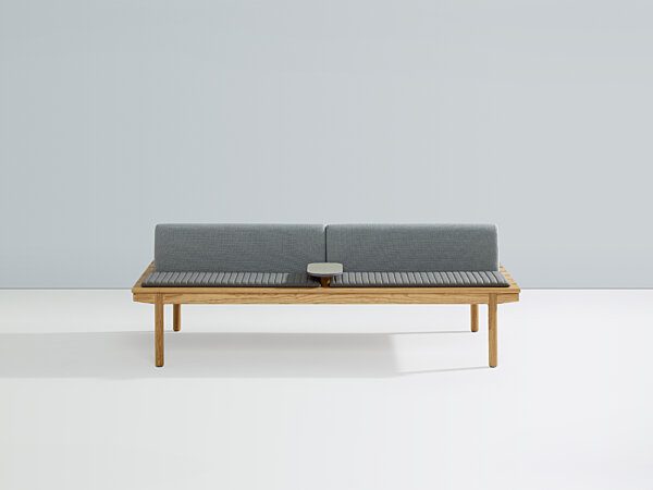 Maru Seven Slat Bench - Ash