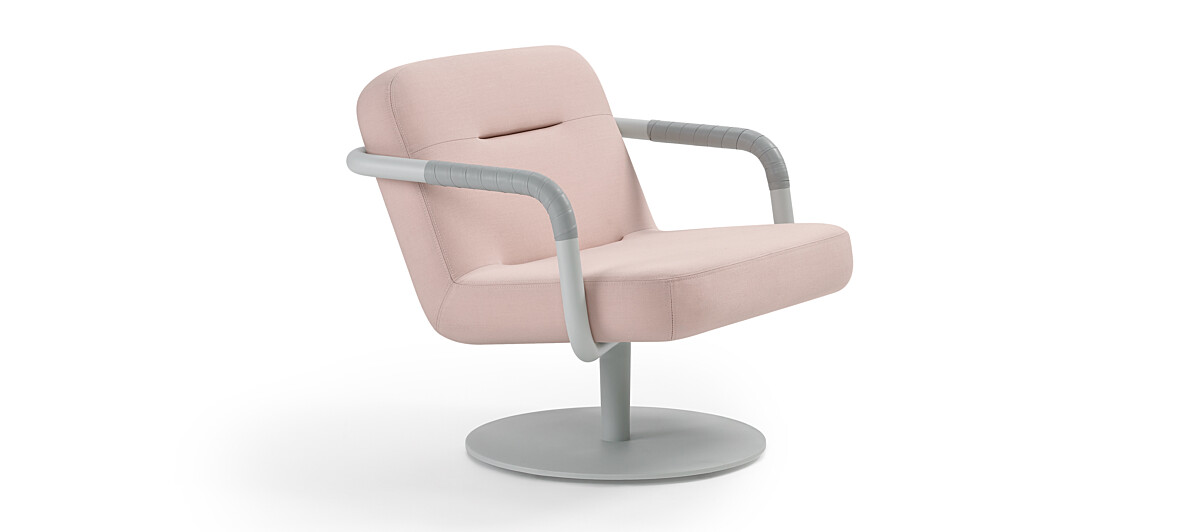 Chroma Lounge, Swivel - Light Gray Texture