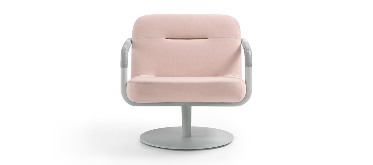 Chroma Lounge, Swivel - Light Gray Texture