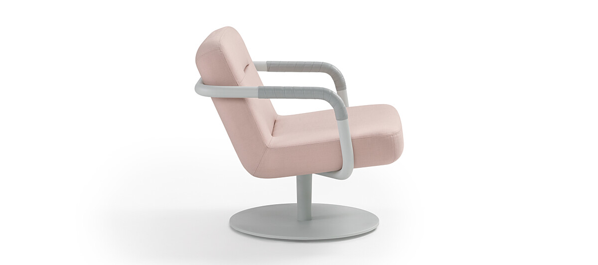 Chroma Lounge, Swivel - Light Gray Texture