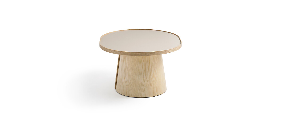 Penna Obround Table - Clear over Ash