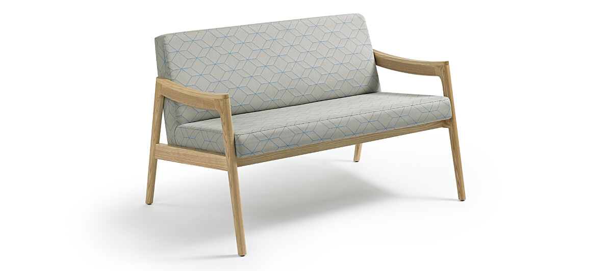 Prose Loveseat - Clear over Ash