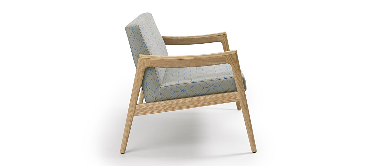 Prose Loveseat - Clear over Ash