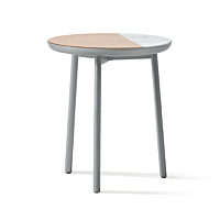 Chord Personal Table - Silver Metallic Gloss, Ash, White Quartz