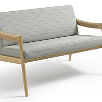 Prose Loveseat - Clear over Ash