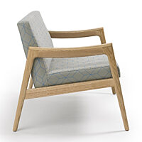 Prose Loveseat - Clear over Ash