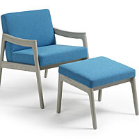 Prose Lounge + Ottoman - Gray over Ash