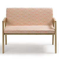 Prose Settee - Clear over Ash