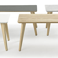 Prose Occasional Tables - Clear over Ash