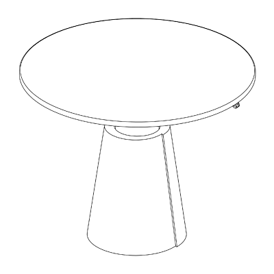 Height Adj Meeting Table
