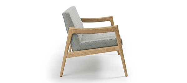 Prose Loveseat - Clear over Ash