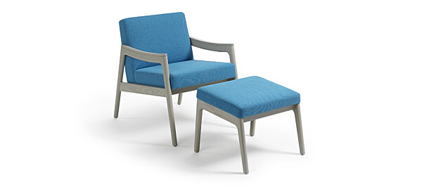 Prose Lounge + Ottoman - Gray over Ash