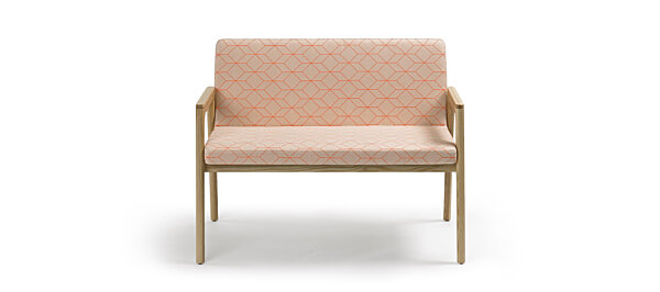 Prose Settee - Clear over Ash