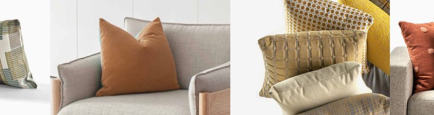 Web pillows detail collage